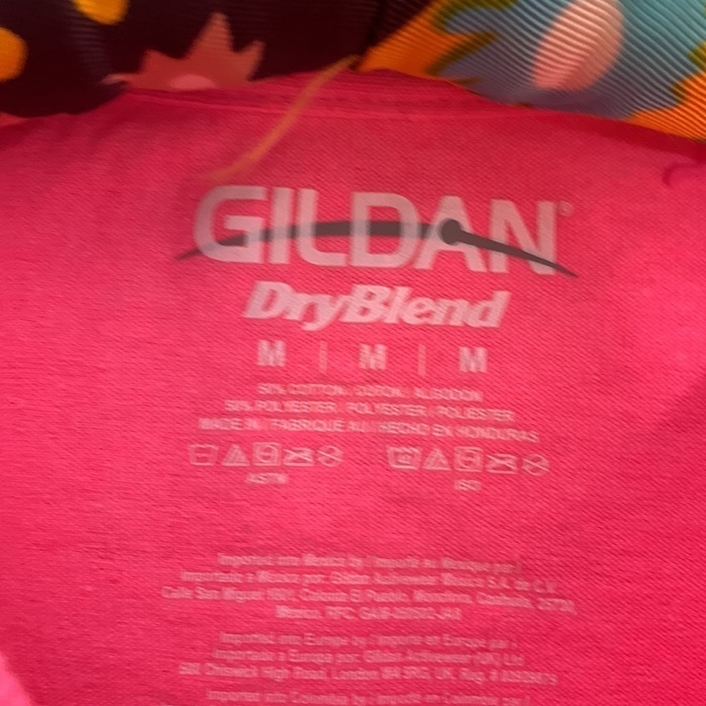 Gildan cotton hot pink Barbie short sleeve crewneck T-shirt blank medium - Picture 3 of 4